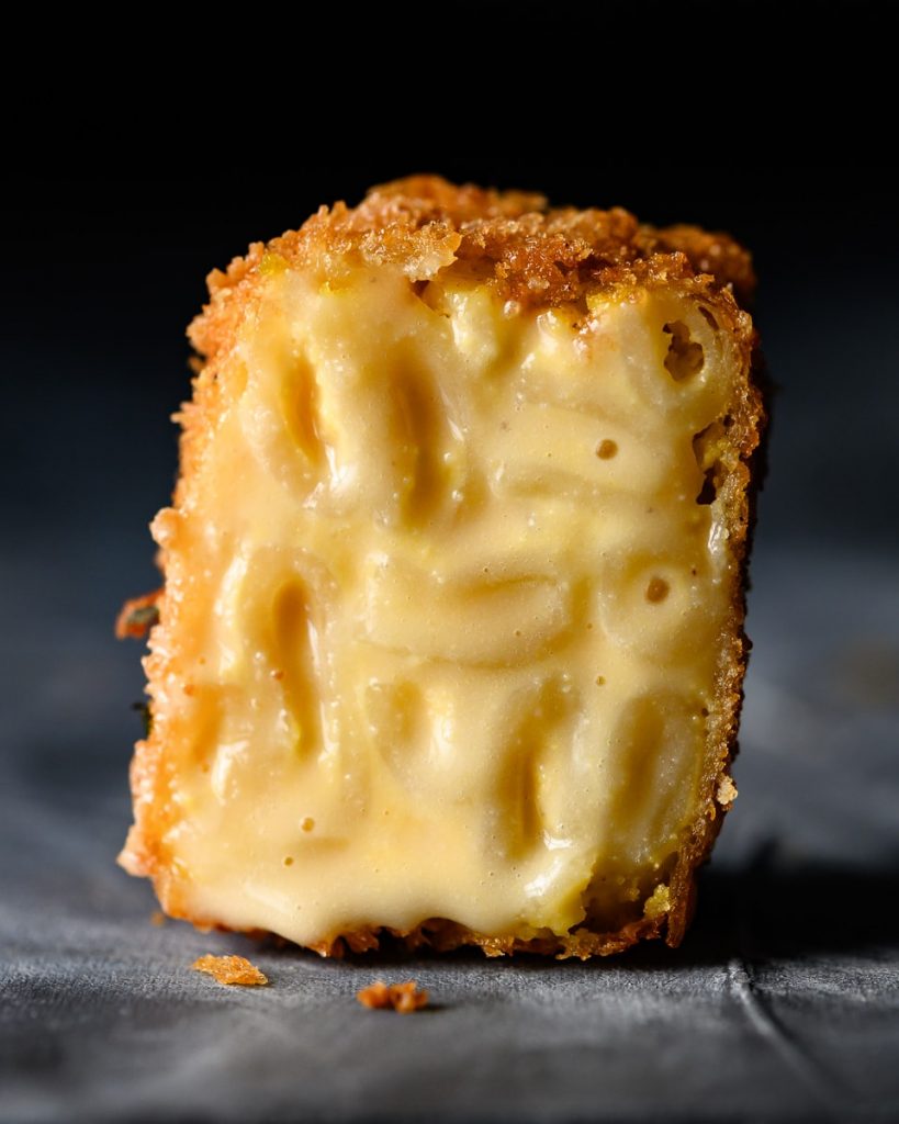 vegan mac and cheese bite
