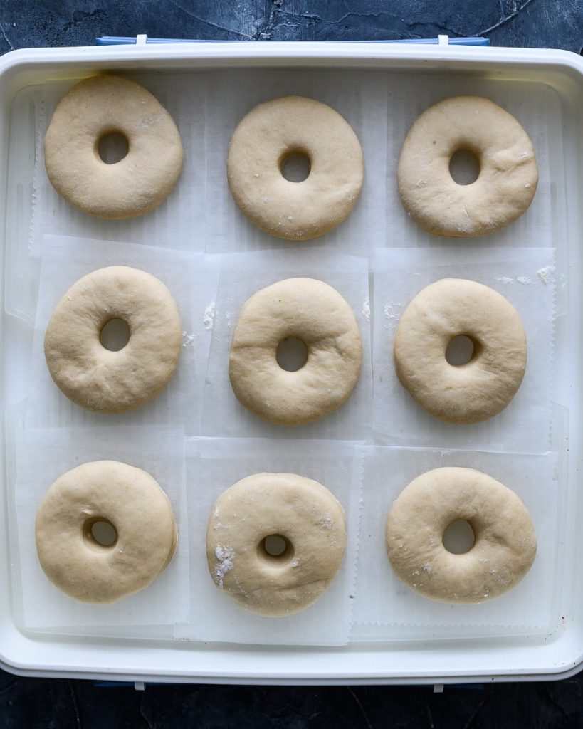 proofed vegan donuts
