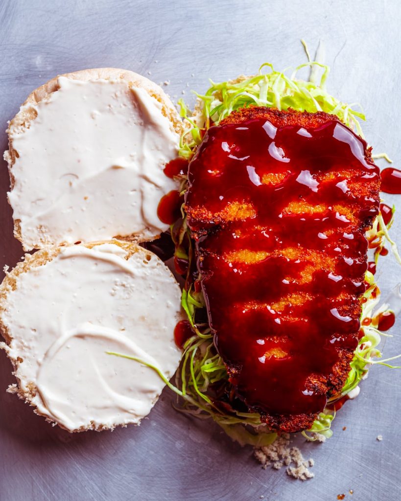 vegan chicken katsu sandwich