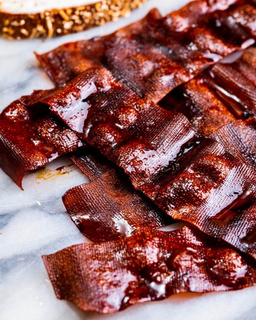 grilled vegan bacon