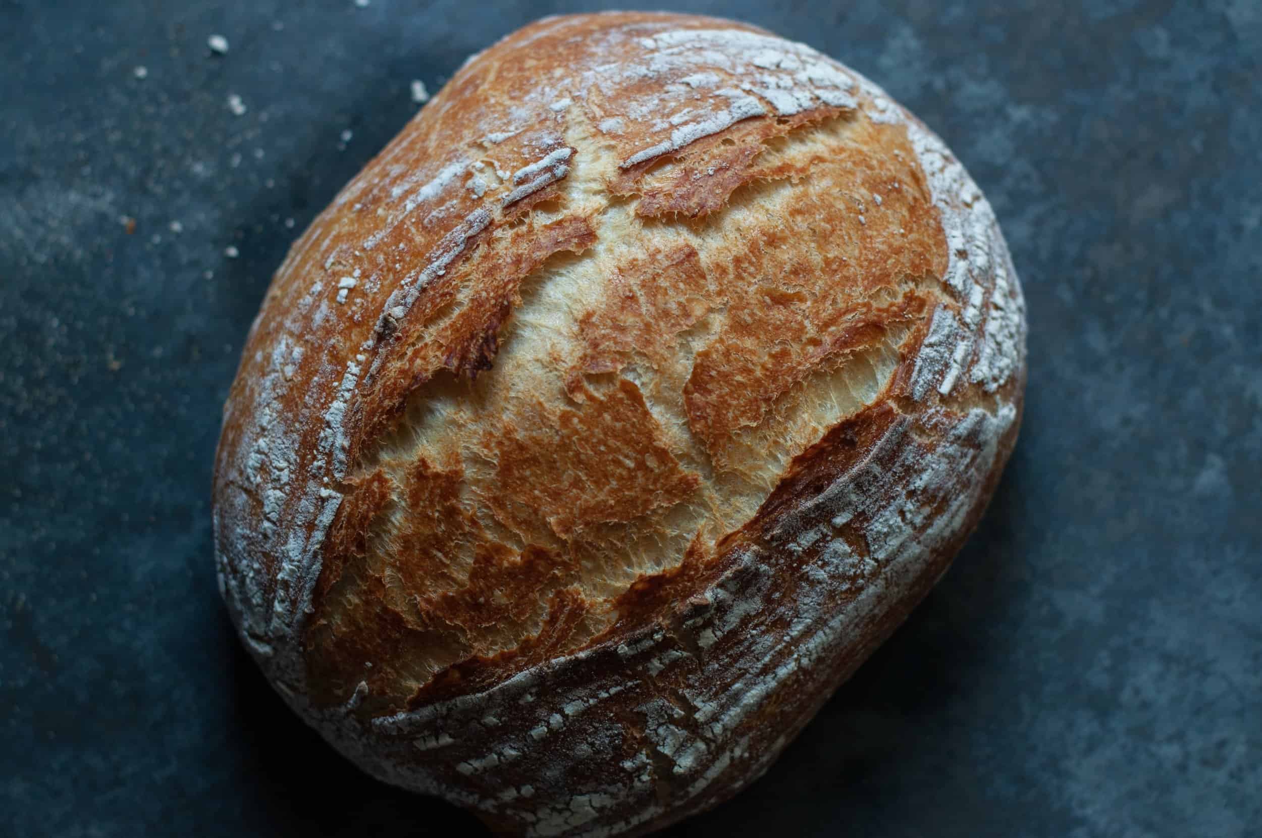 First sourdough loaf using the Lekue silicone bread preparation bowl. Makes  a lovely shaped loaf and don't have to worry about getting the dough out of  a proofing basket! Recipe in comments