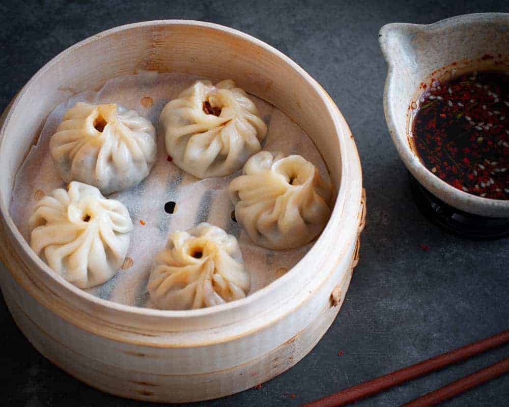 shiitake steamed dumplings