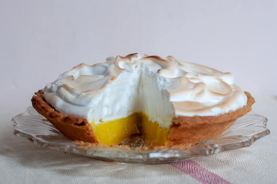 веганский лимонный пирог безе