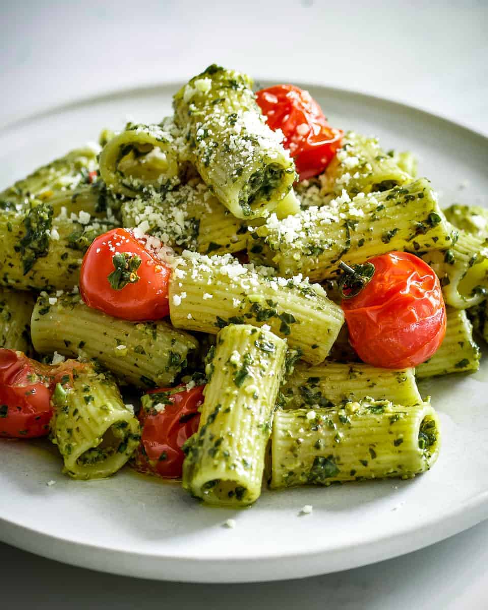 Vegan Pesto Recipe with Fresh Basil - School Night Vegan