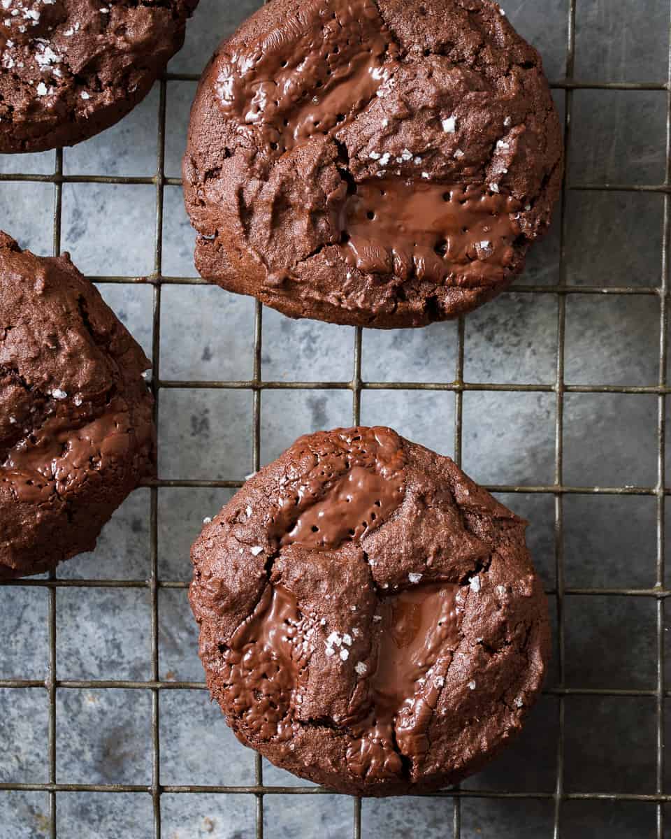 vegan double chocolate cookies