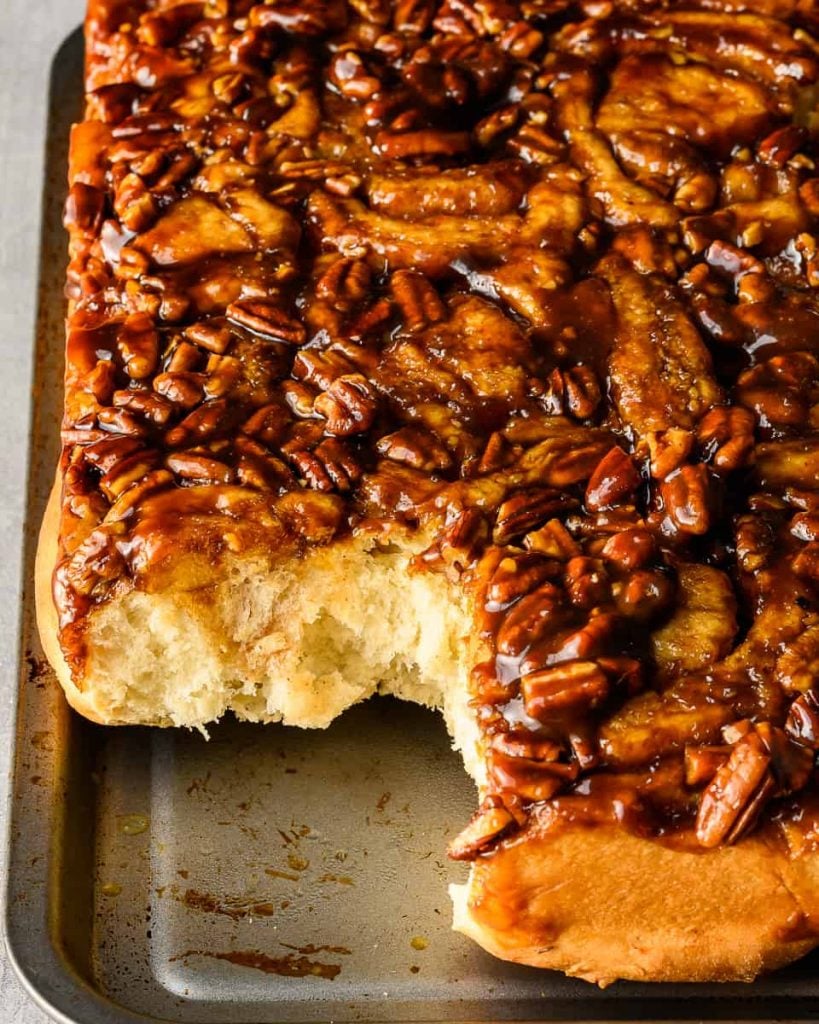 Sticky Vegan Apple Butter Rolls - School Night Vegan