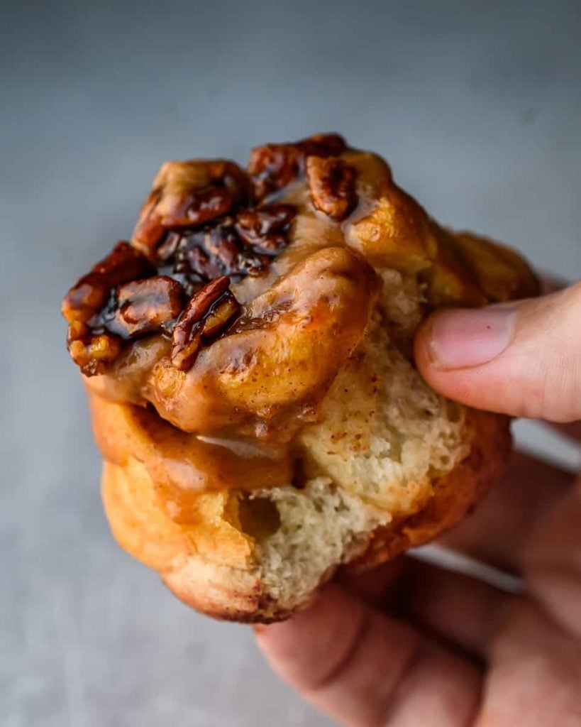 vegan sticky apple butter roll