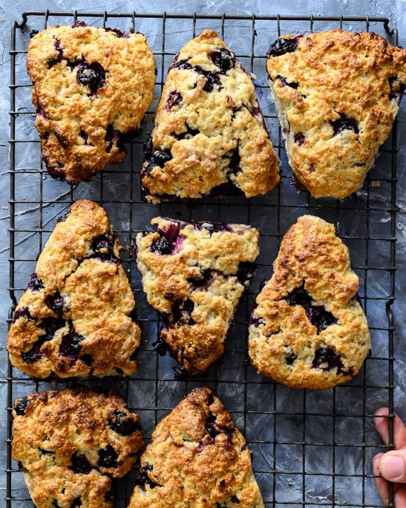 vegan blueberry lemon scones