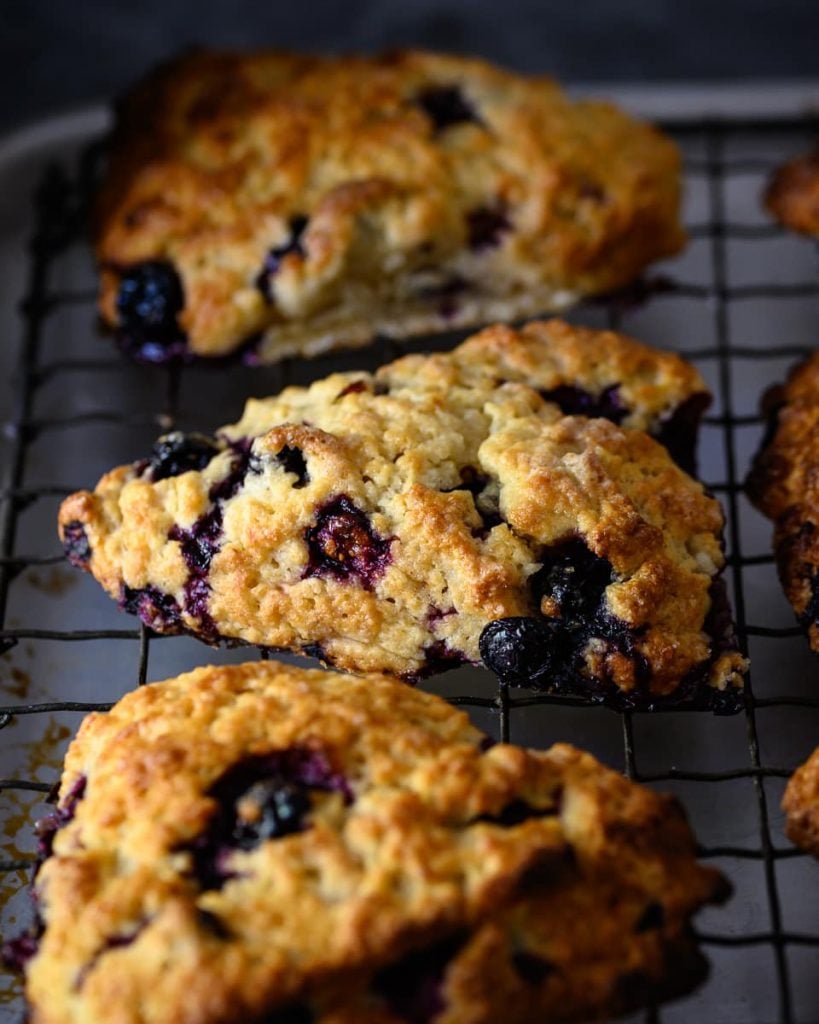 vegan blueberry lemon scones