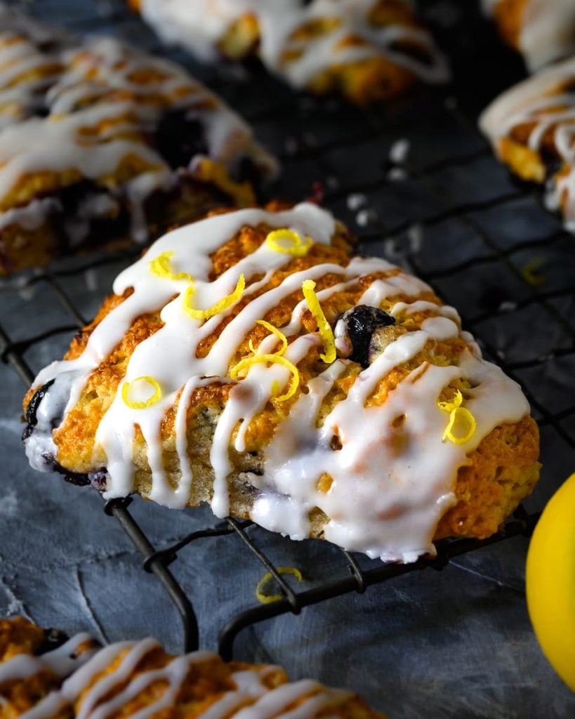 vegan blueberry scone