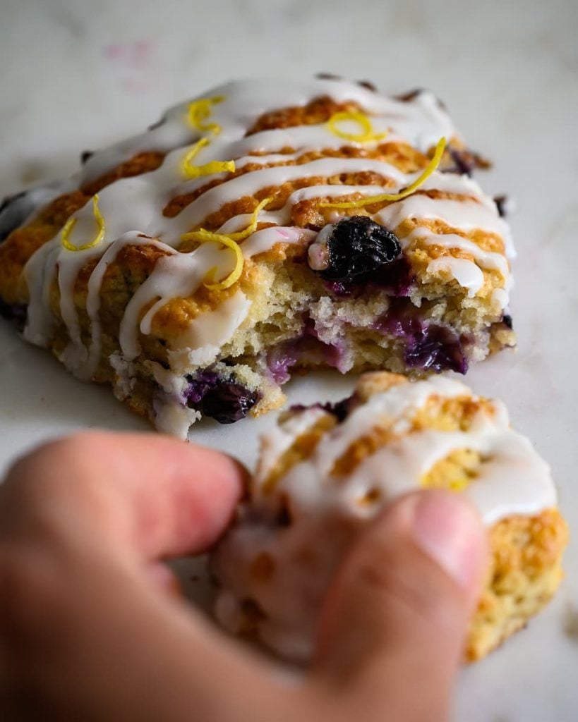 vegan blueberry scones