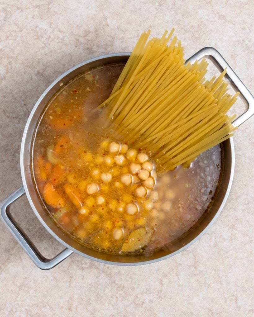 chickpea noodle soup