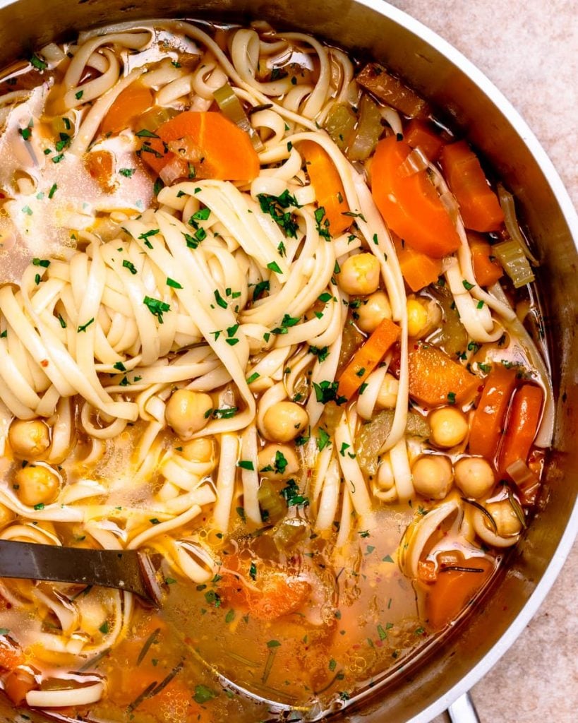 1-Pot Chickpea Noodle Soup - Minimalist Baker Recipes