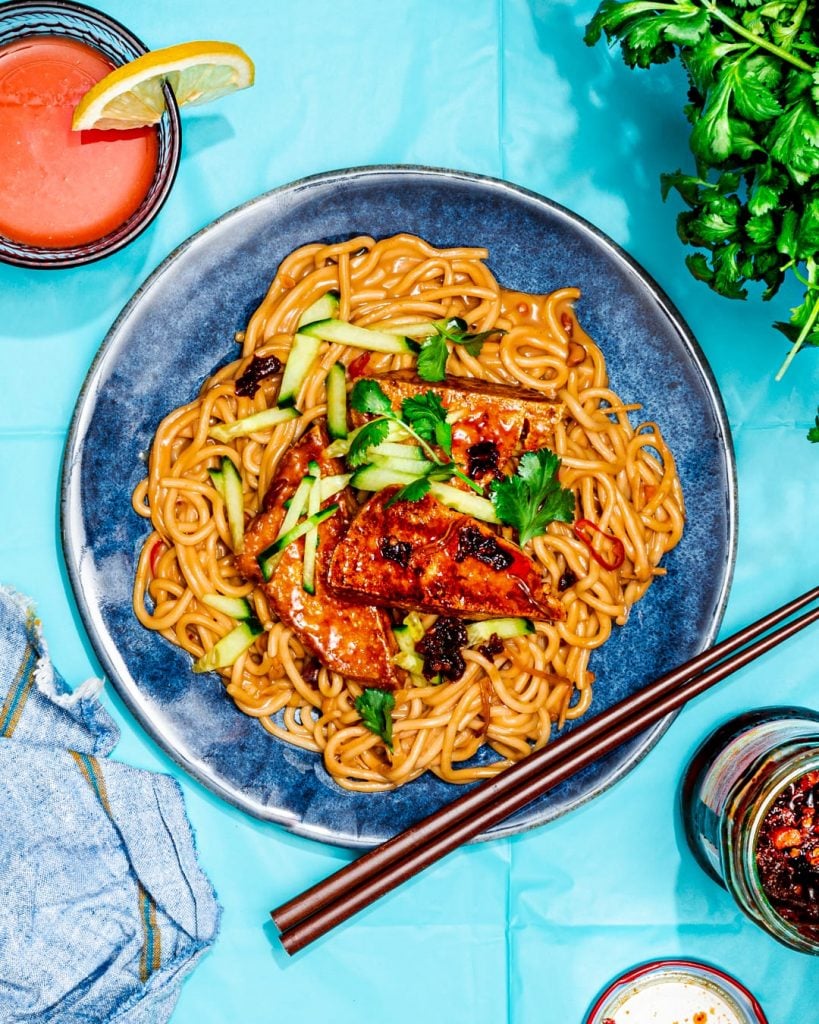 spicy peanut noodles