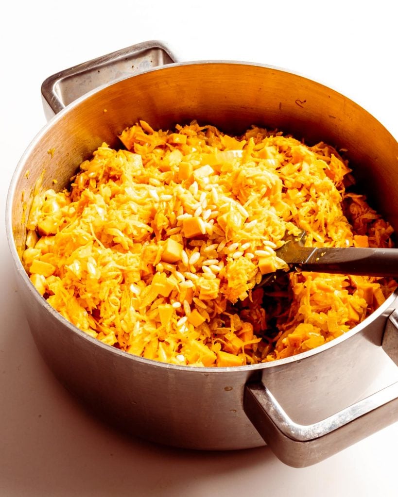 one pot pumpkin orzo