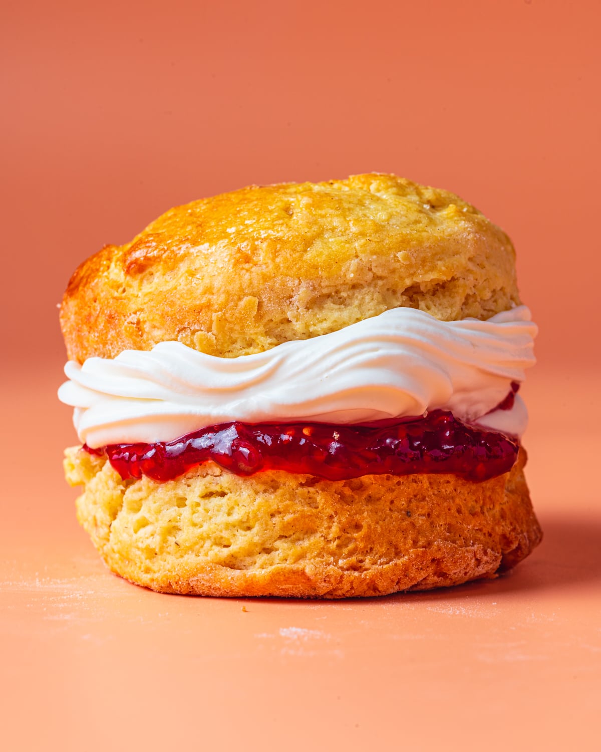 vegan scones with vegan whipped cream