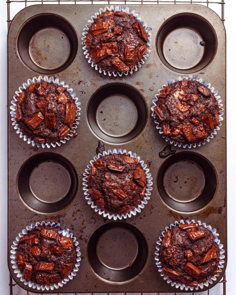 vegan chocolate muffins