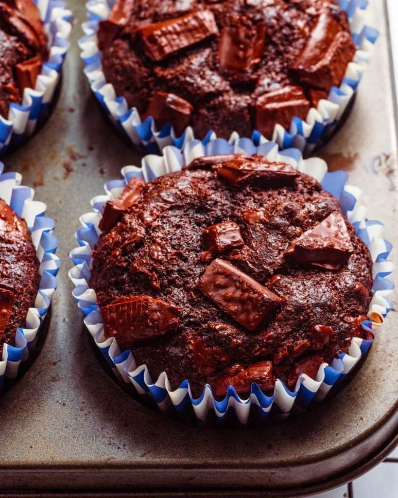 vegan chocolate muffins