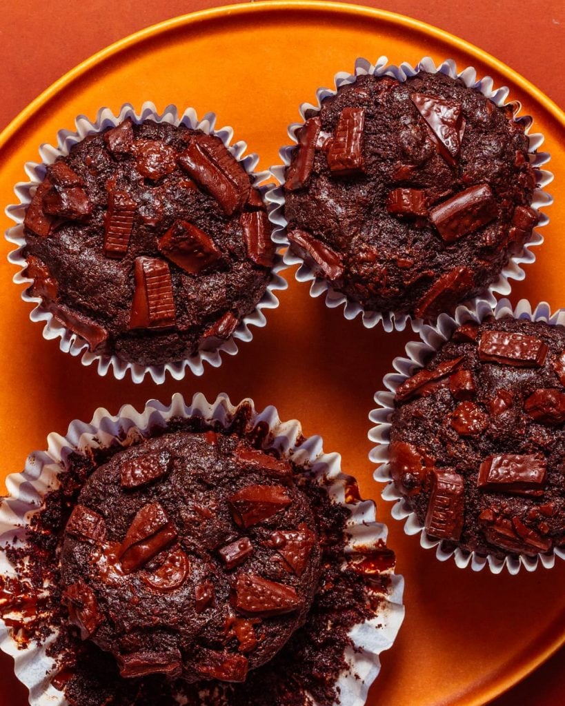 vegan chocolate muffins