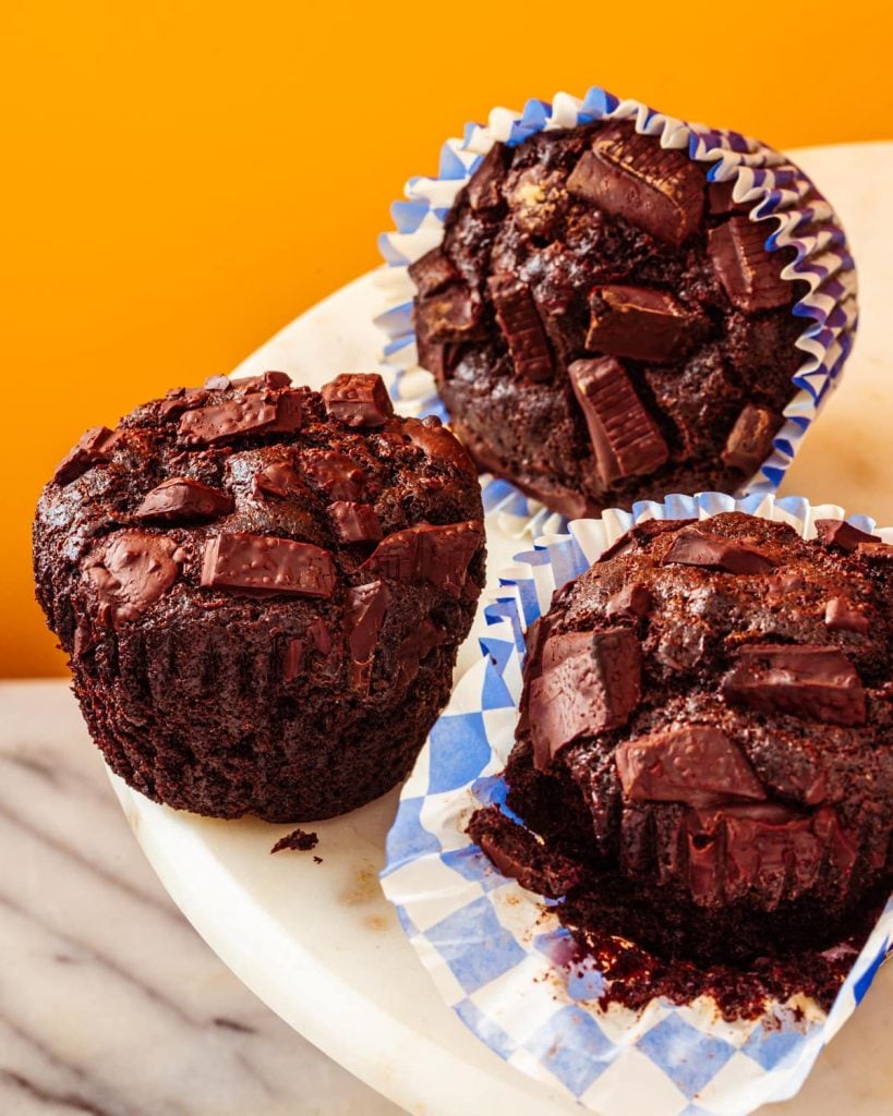 vegan chocolate muffins