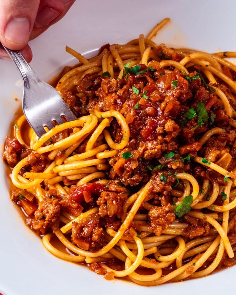 Vegan Bolognese - School Night Vegan