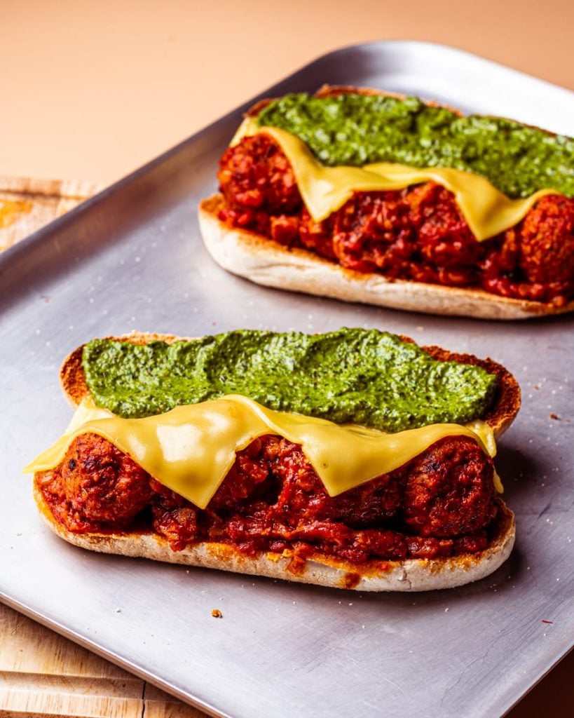 vegan meatball sub