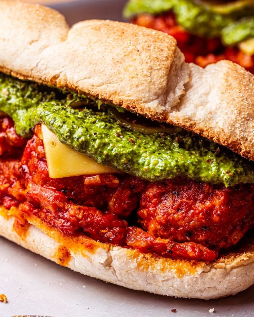 vegan meatball sub