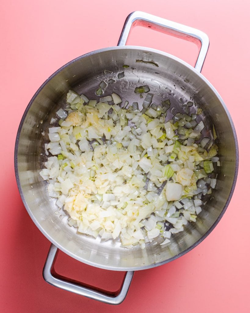 frying off onions