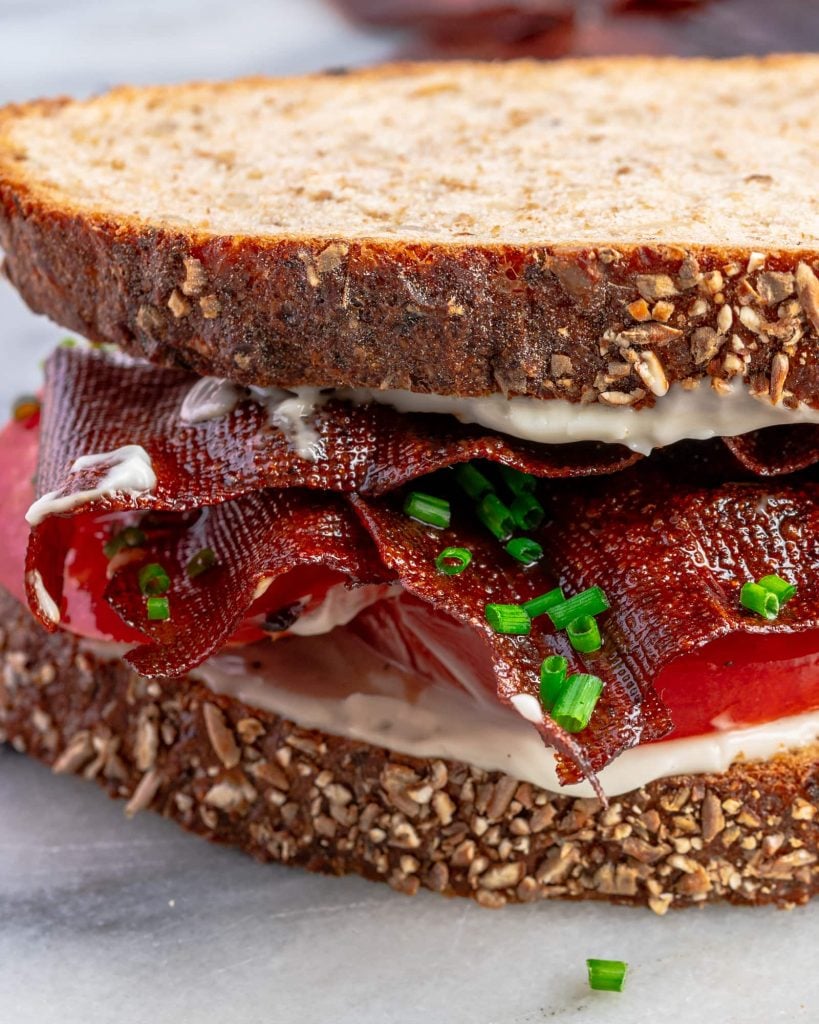 vegan bacon sandwich