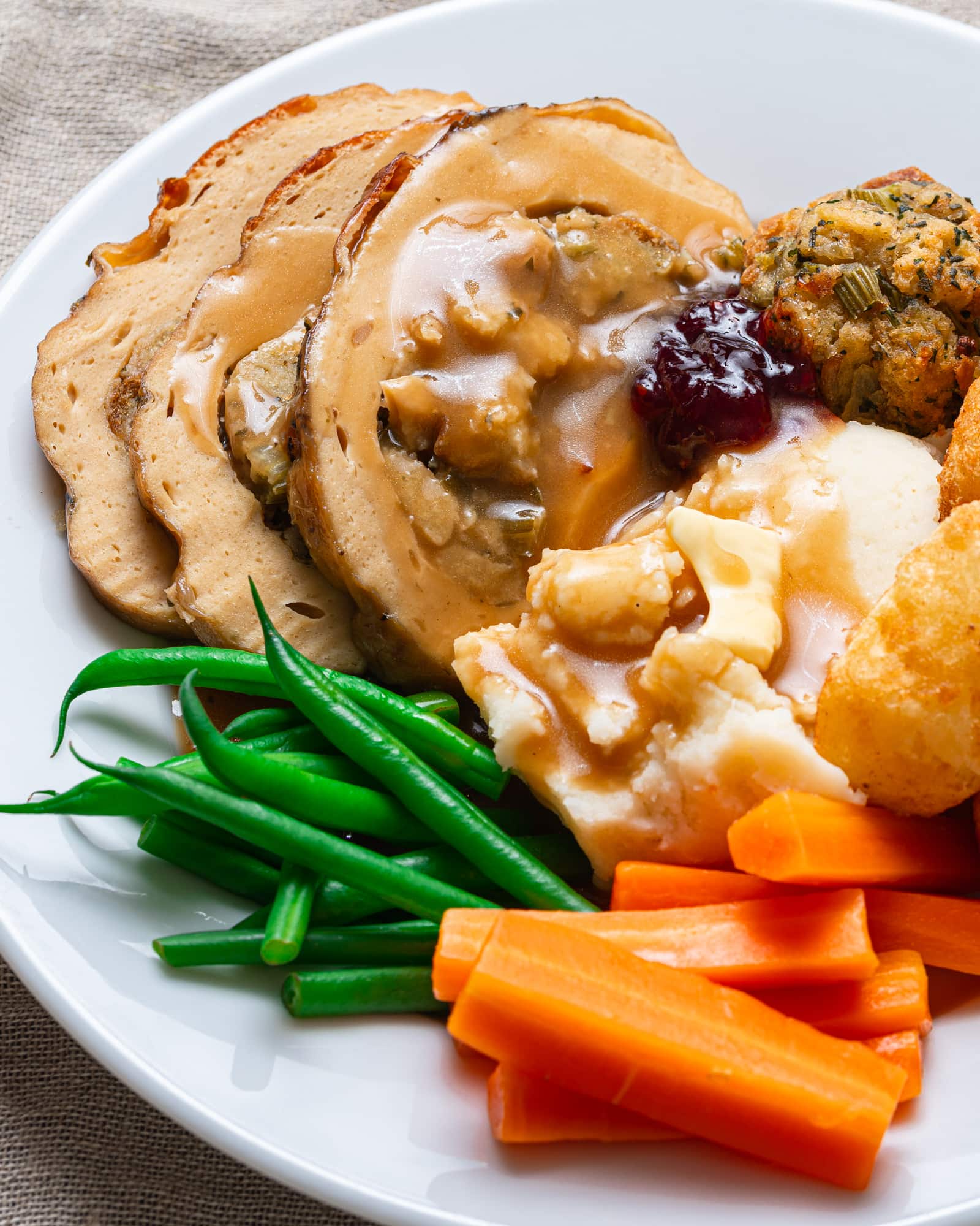 thanksgiving dinner plate