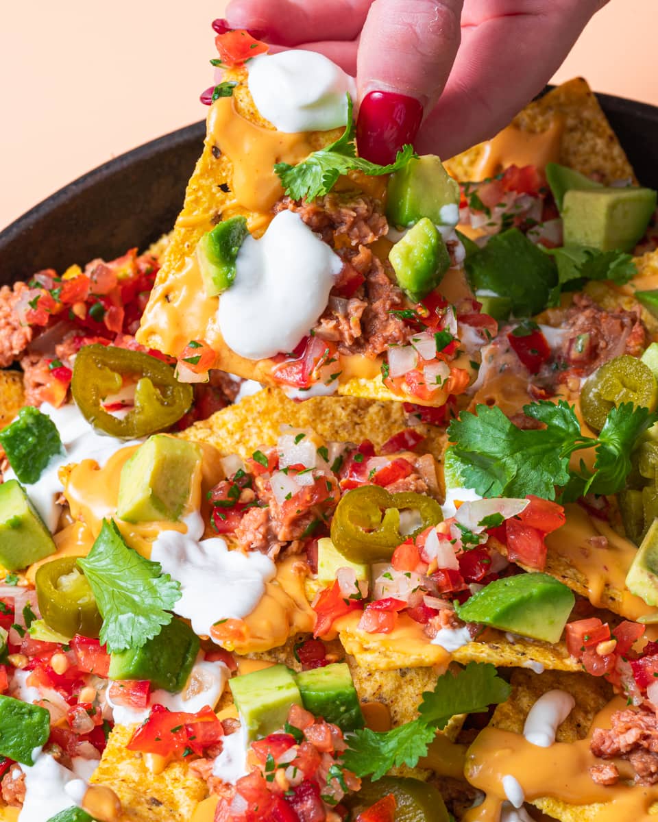 Ultimate Fully Loaded Vegan Nachos - Nora Cooks