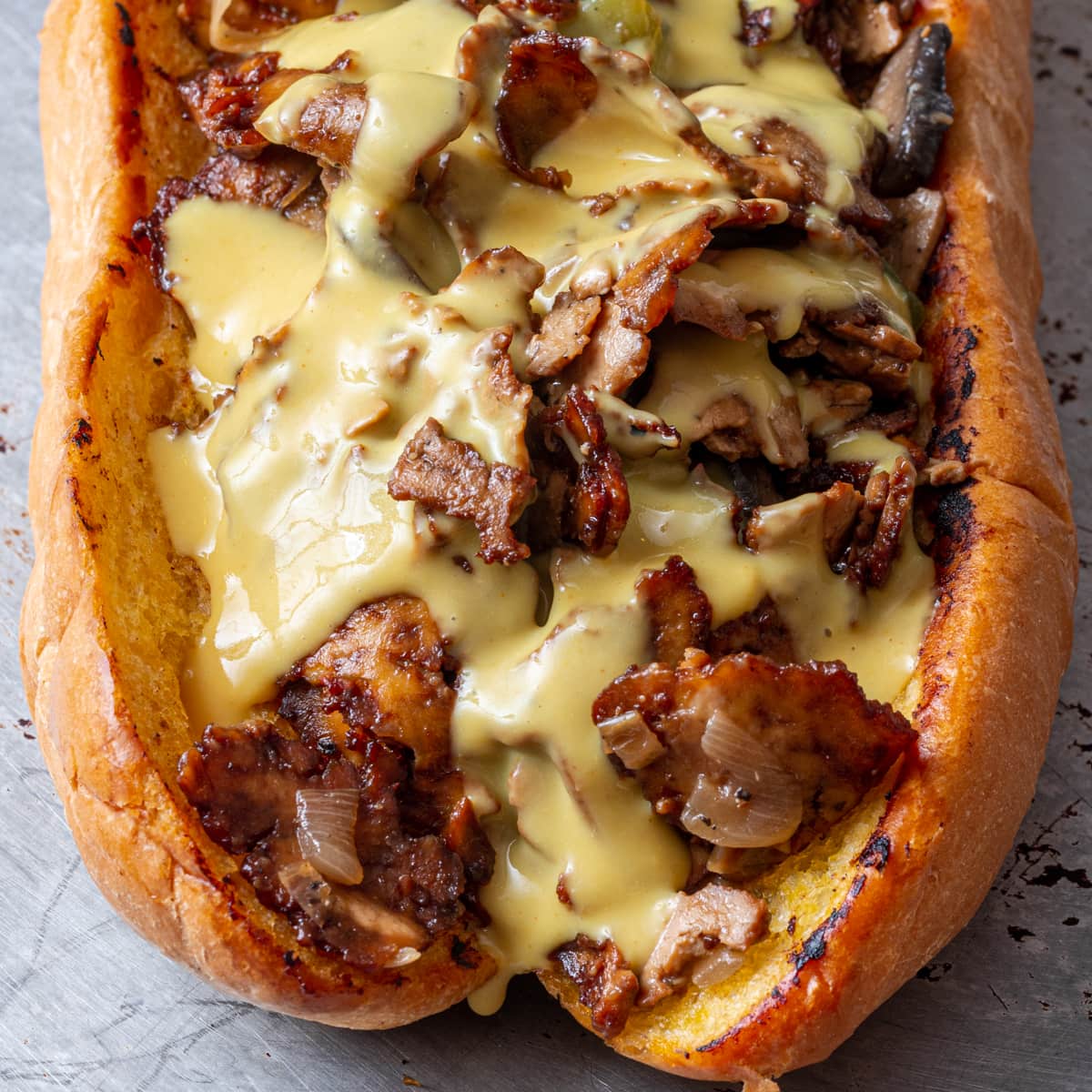 Vegan Philly Cheesesteak - Serene Trail