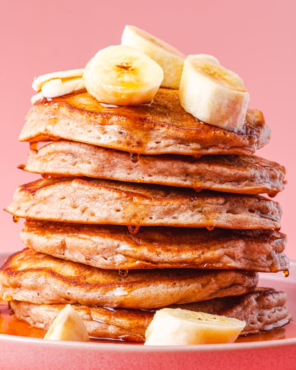 vegan banana bread pancakes