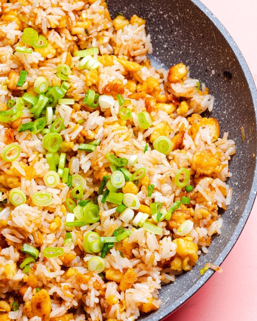 Vegan Egg Fried Rice - School Night Vegan