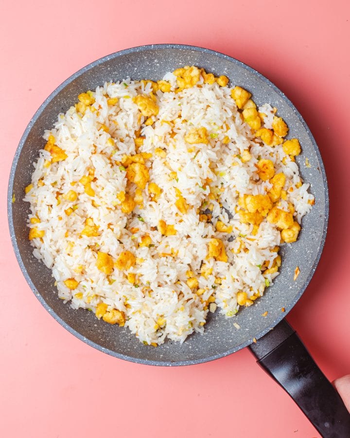 Vegan Egg Fried Rice - School Night Vegan