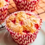 vegan strawberry muffins