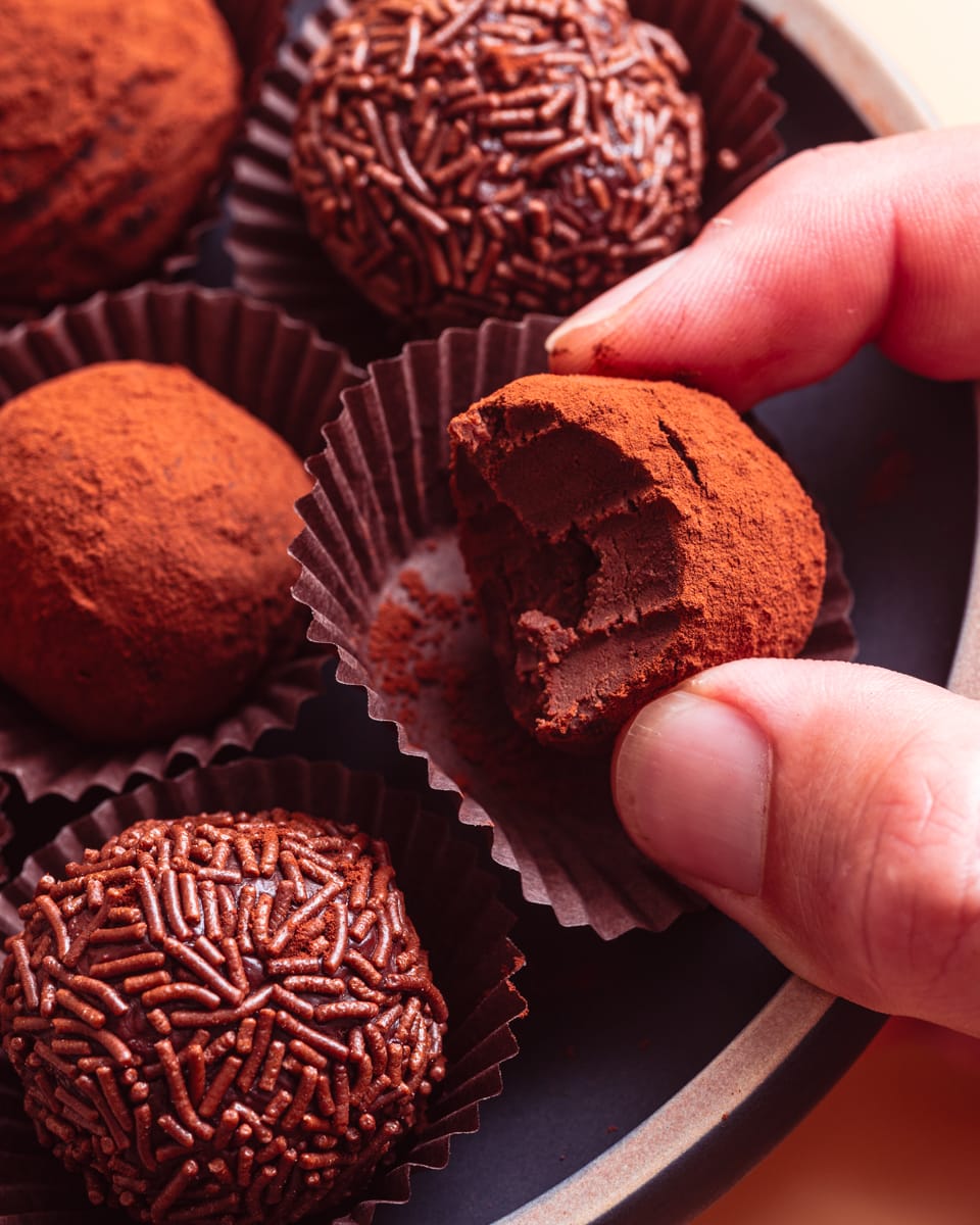chocolate vegan truffles