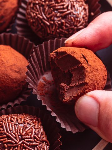 chocolate vegan truffles