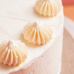 vegan buttercream frosting on a birthday cake