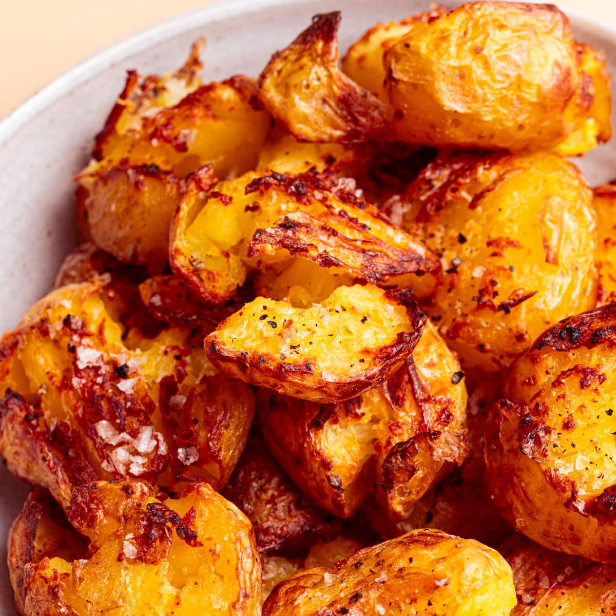 Smashed Potatoes (Baked or Air-Fried) - Elavegan