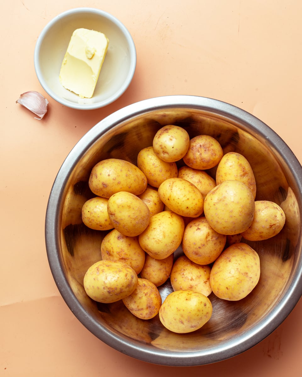 Smashed Potatoes (Baked or Air-Fried) - Elavegan