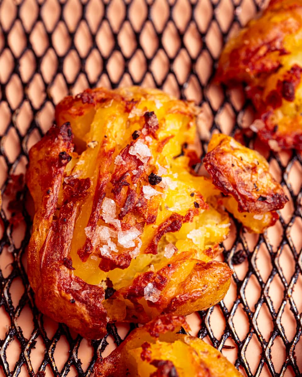 air fryer smash potatoes