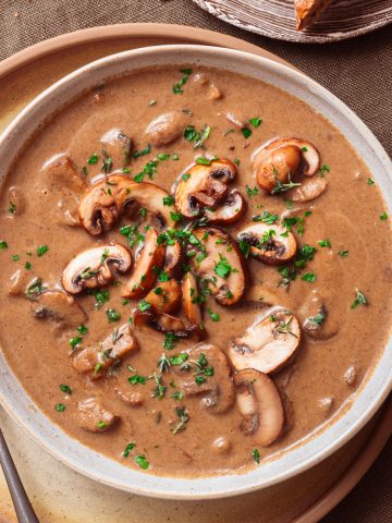 vegan mushroom soup