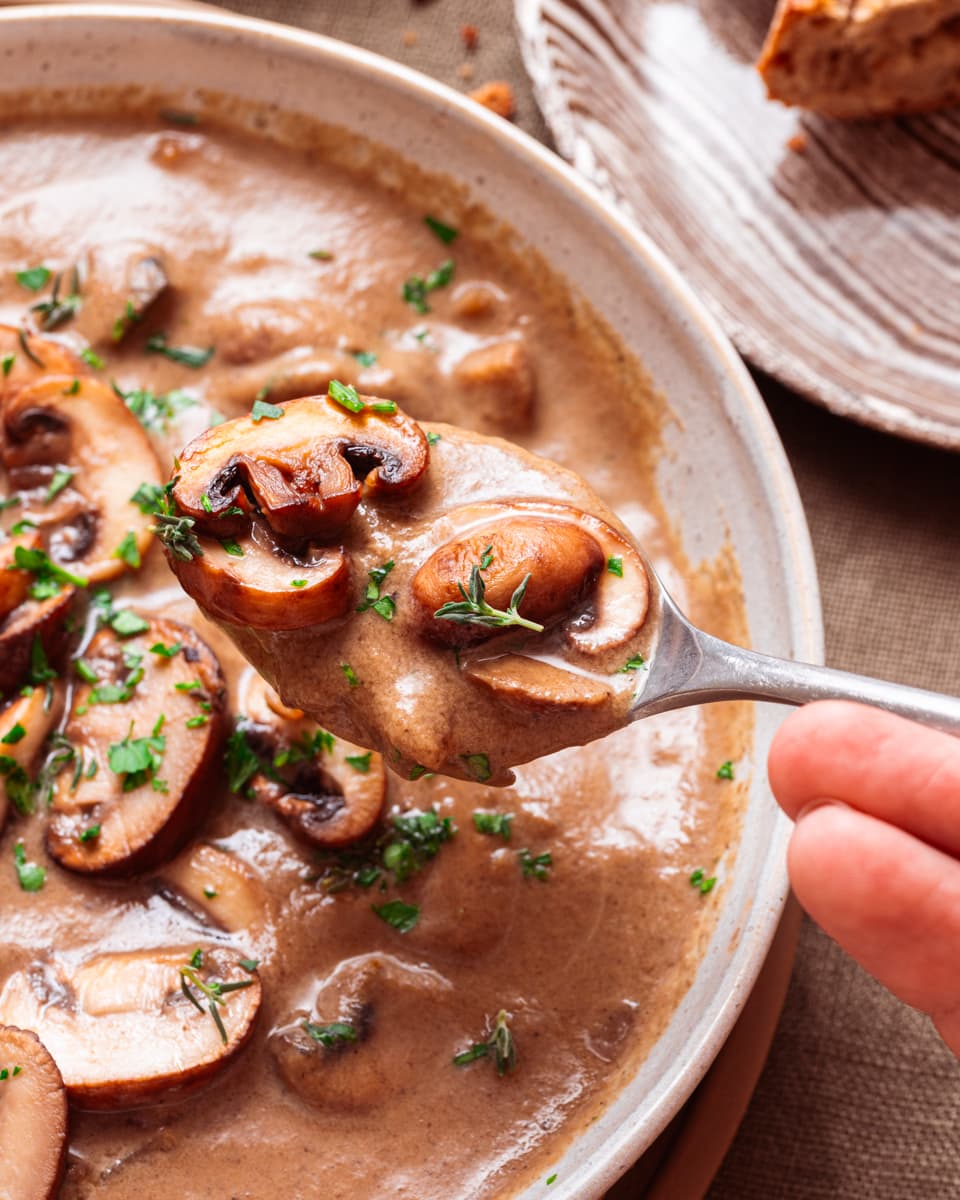 vegan mushroom soup