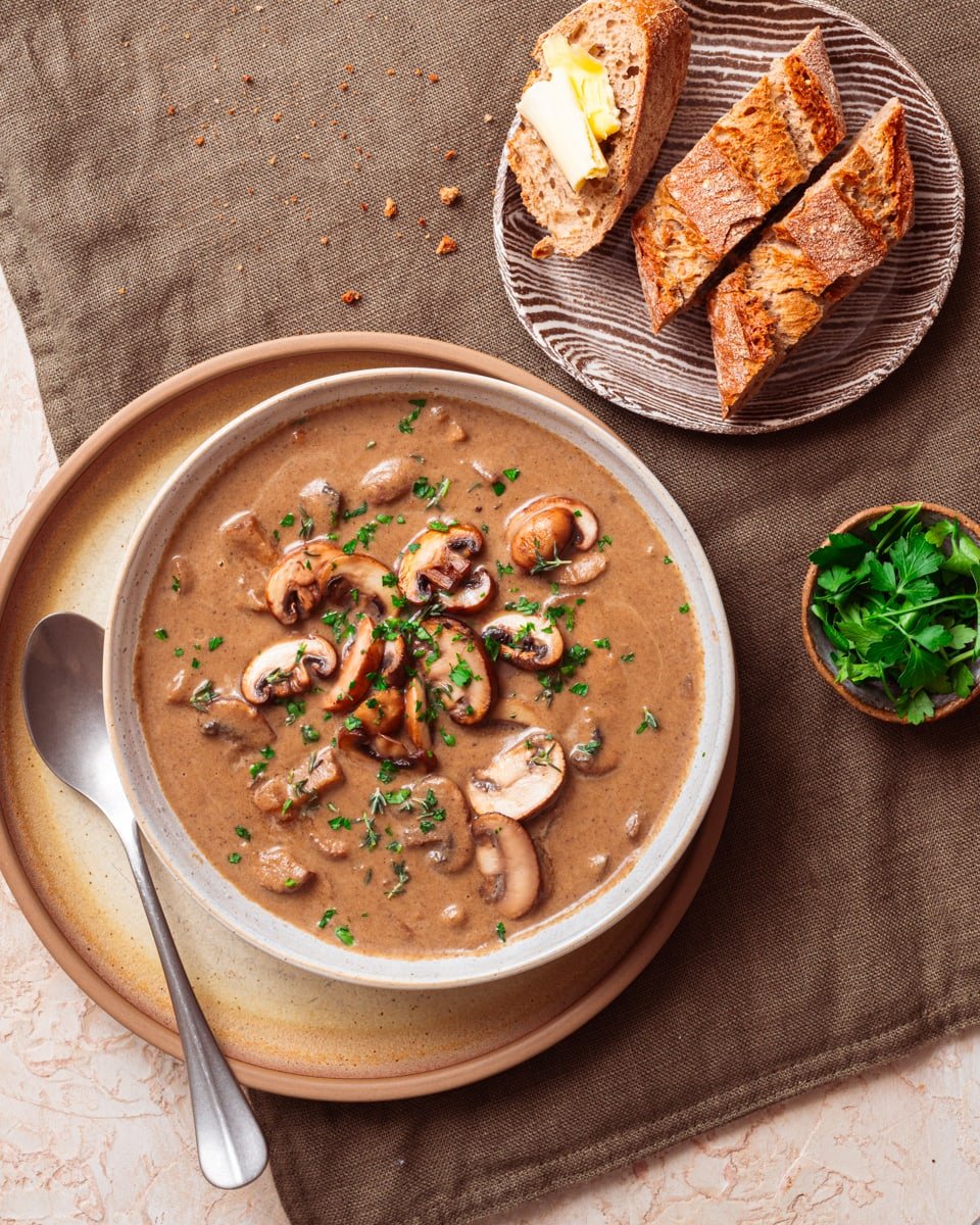 vegan mushroom soup