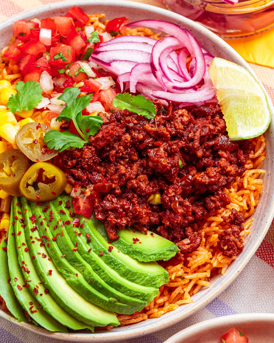 vegan taco bowl