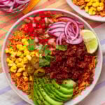 vegan taco bowl