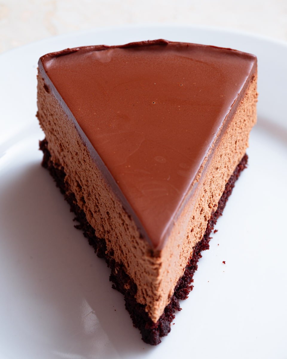 vegan chocolate mousse cake