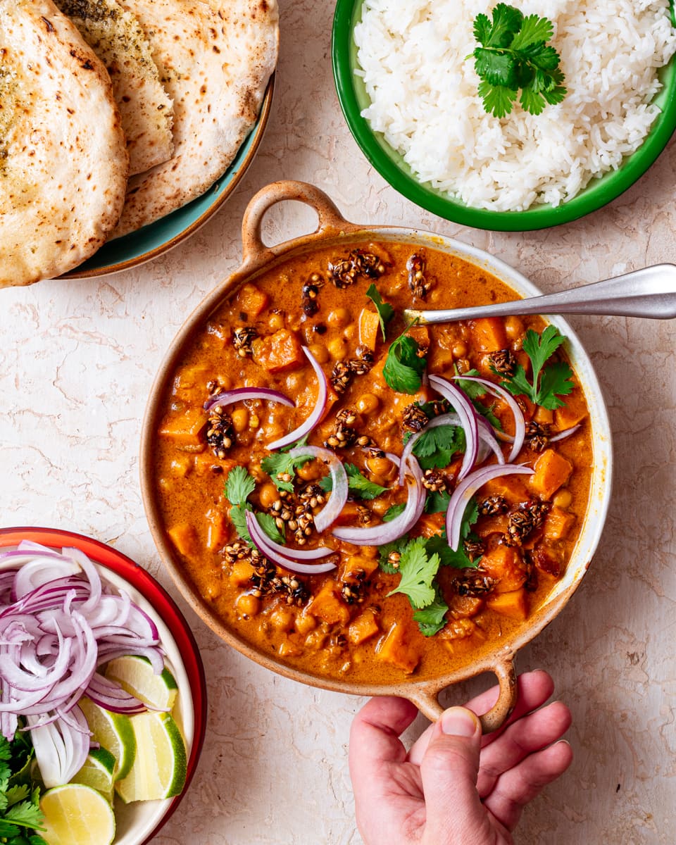 butternut and chickpea curry