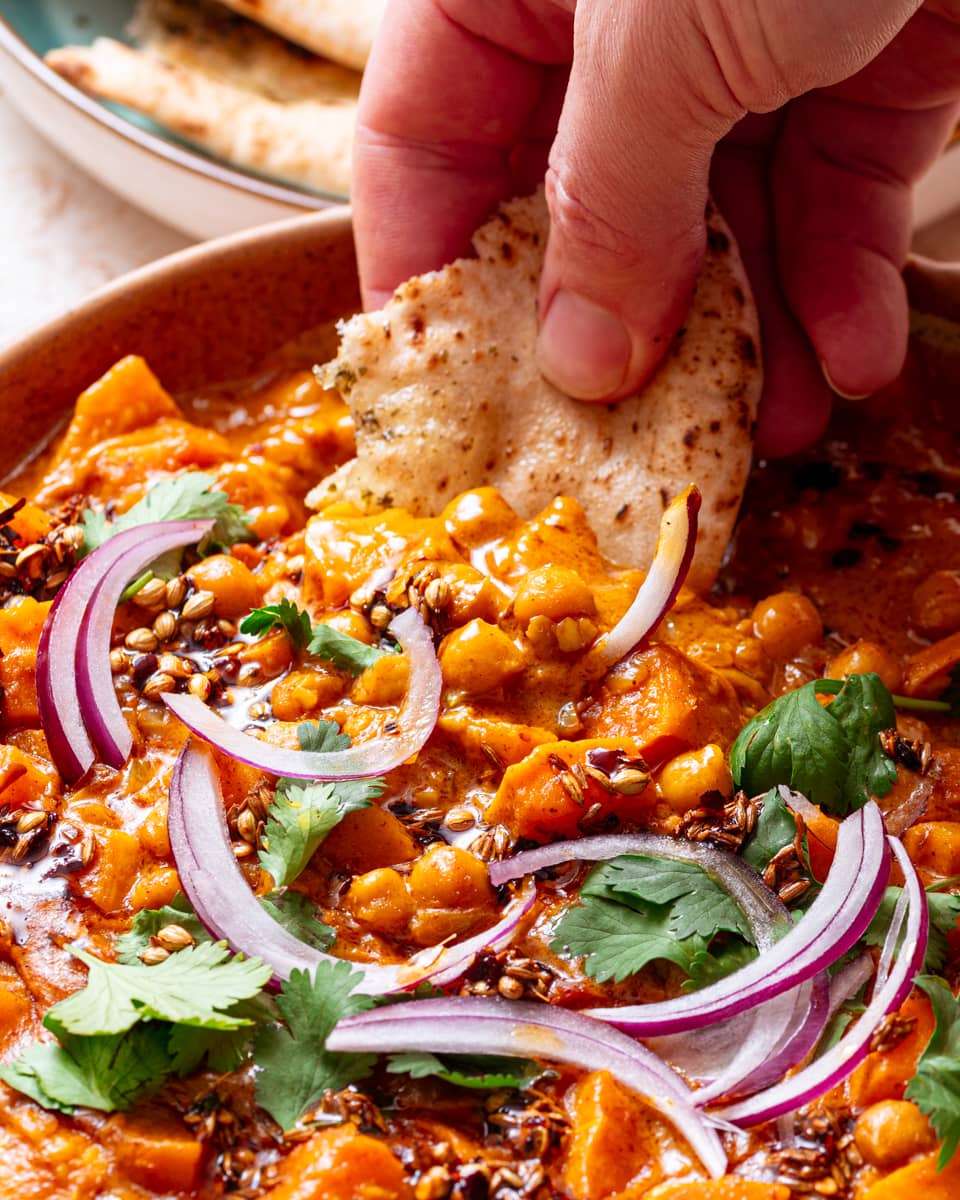 butternut and chickpea curry